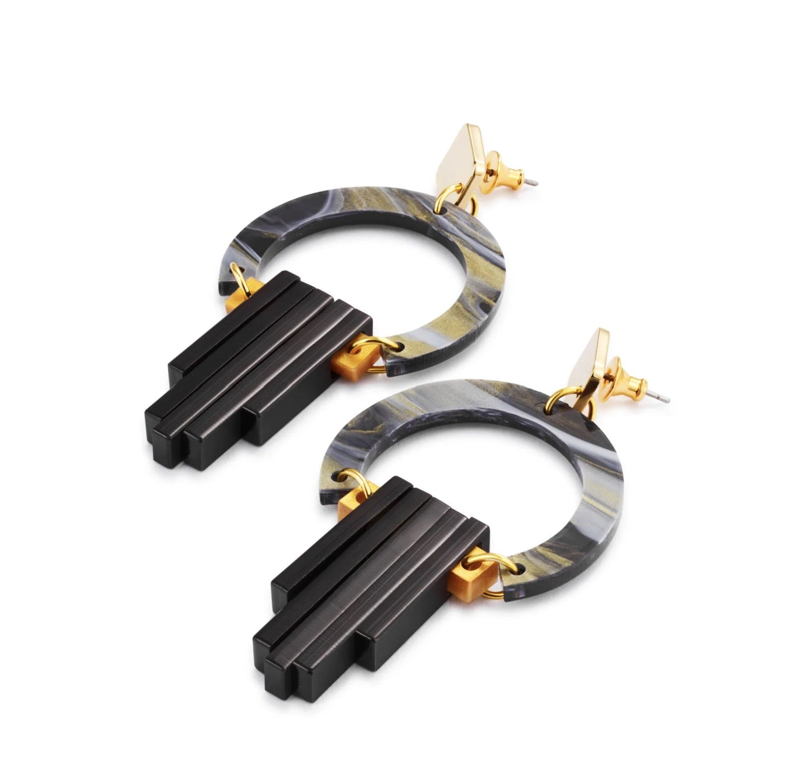 Toolally Art Deco Chandeliers Earrings