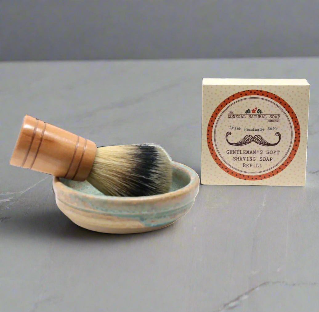 Donegal Natural Soap - Moville Pottery Shaving Set