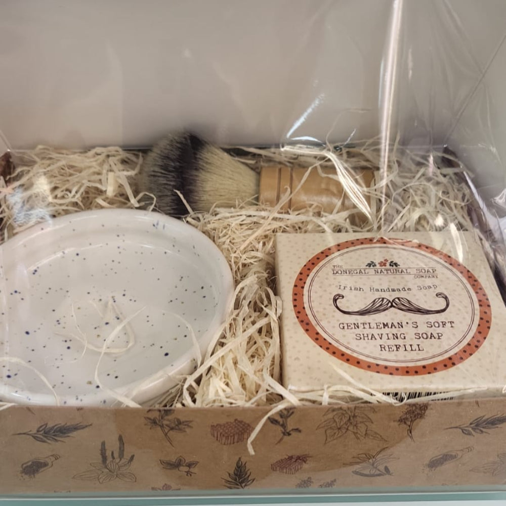 Donegal Natural Soap - Moville Pottery Shaving Set