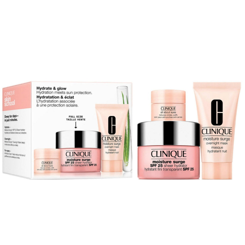 Clinique Hydrate & Glow Moisture Surge SPF25 Skincare Gift Set