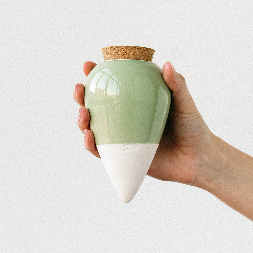 Pepin - Olla - Natural Watering Pots - Green