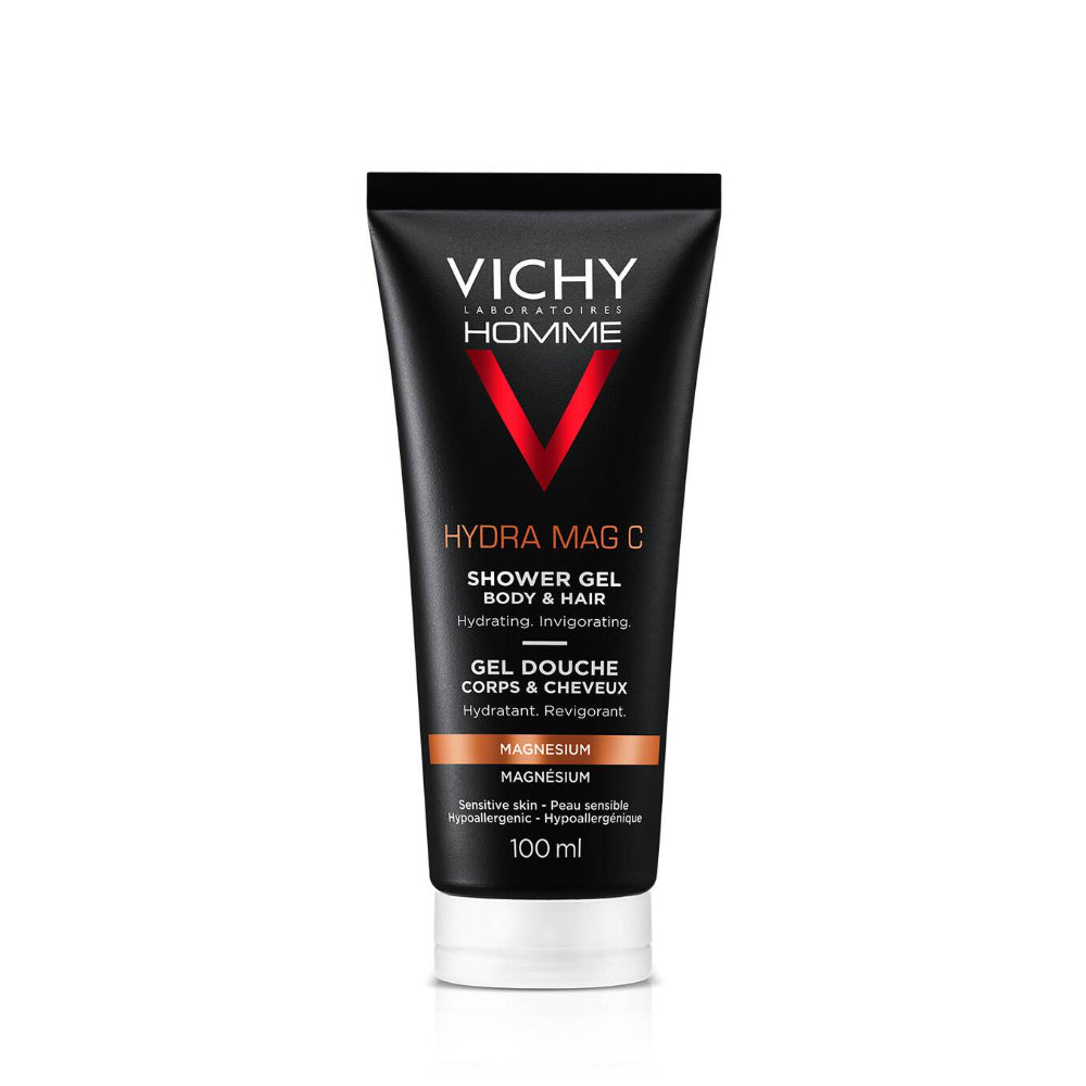 Vichy Homme Hydra Mag C Shower Gel Hair & Body Cleanser 200ml